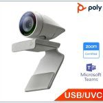 *Promo*Poly Studio P5 Professional Webcam, 1080p Camera, Auto Low-Light Compensation, Built-In Mic, Privacy Shutter, Additional USB Port, 2Yr Warranty